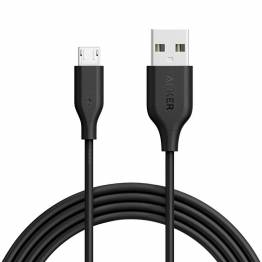 Anchor Powerline Micro-USB-kabel 0, 9m/1, 8M svart