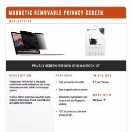  Privacy filter glas til MacBooks Air 2018 fra XtremeMac