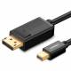 Ugreen Mini DisplayPort till DisplayPort kabel Premium (1,5 m) svart
