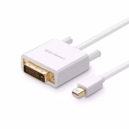 Mini DisplayPort till DVI-kabel 2m vit Ugreen
