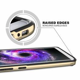  ITSKINS stötfångare Cover med Clear back för iPhone X. Gold