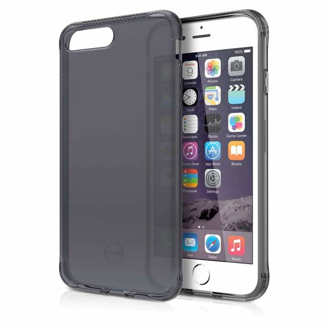 ITSKINS Gel Cover iPhone 6/7/8 plus genomskinlig svart