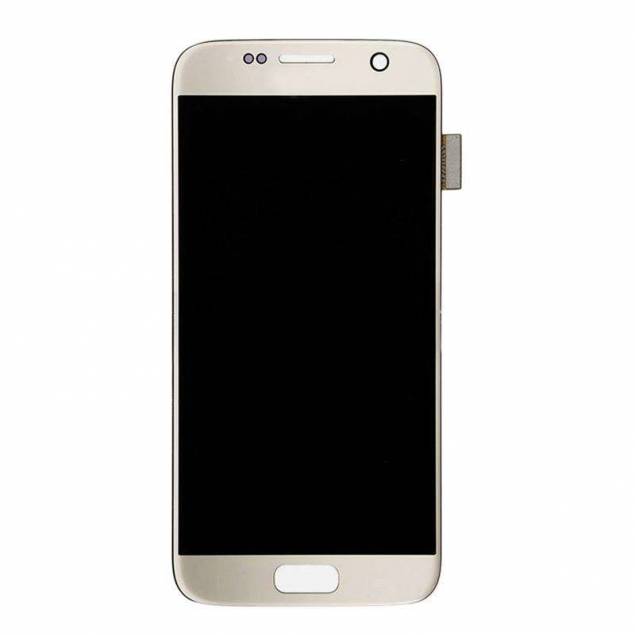 Samsung Galaxy S7 skärm silver. Ursprungliga