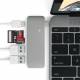 Satechi USB-C passera genom USB Hub-3-i-1 Hub. Kompatibel med nya MacBooks, det laddning!