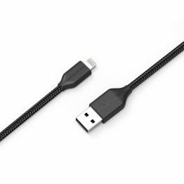 RAVPower Kevlar 0, 9m USB till Lightning MFi nylon garn kabel