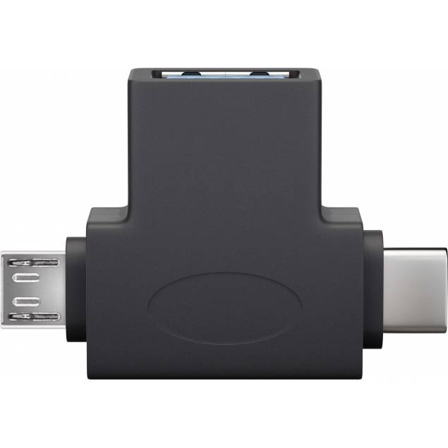 USB-C og MicroUSB multi USB kabel i metal