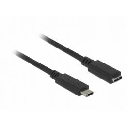  USB forlænger kabel 1,5m sort