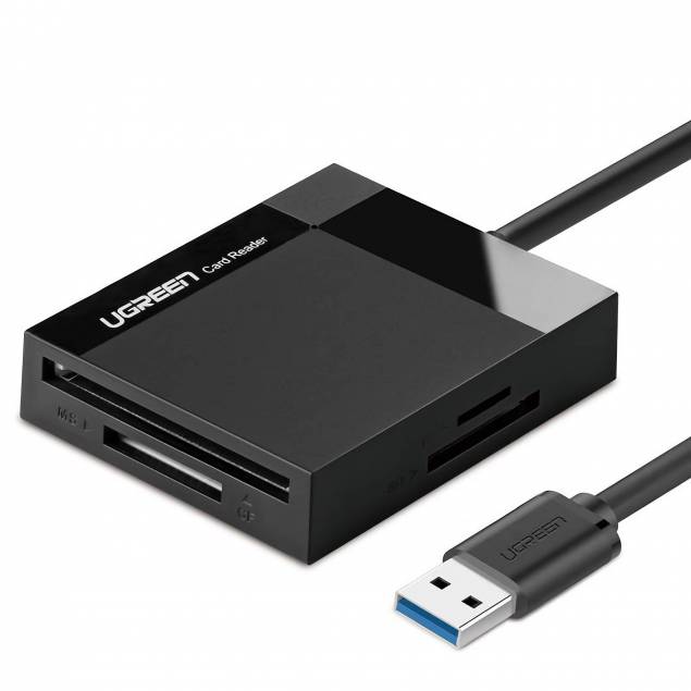 USB-kortläsare (SD, CF, microSD, MS)