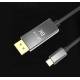 USB-C till DisplayPort-kabel 2M svart 8k