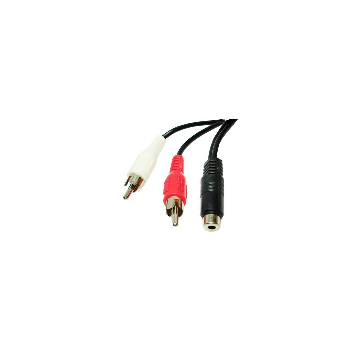 Pro Signal PSG3141-0.5M Cavo RCA Slim 0,5m - 2 Spine Phono / 2 Connettori Phono - Bianco, Contatti Dorati