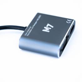 M7 USB-C Multiport-docka (HDMI, VGA, USB3, USB-c)
