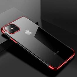  Clear Color skal till iPhone 12 mini - röd