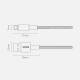 Baseus Tungsten Gold härdad vävd Lightning-kabel - 2m - Svart