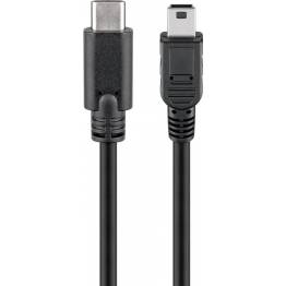 GooBay USB-C till Mini USB-kabel - 0,5m