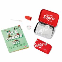 Sugru 'fix it' modelleringsvaxlim - Fix & Create Kit häfte och 4-pack