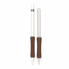 Apple Pencil ergonomiskt silikonfingergrepp för Penna 1/2 - Brun