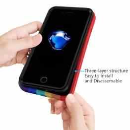  iPhone 7/8 / SE 2020 silikonskal 4,7" - Flerfärgad