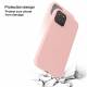 iPhone 13 Pro Max 6.7" skyddande silikonskal - Sakura rosa