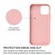 iPhone 13 Pro 6.1" skyddande silikonskal - Sakura rosa