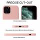 iPhone 13 mini 5,4" skyddande silikonskal - Sakura rosa