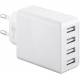 GooBay 4 portar USB-laddare 30W - Vit