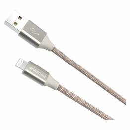  GreyLime Braided USB-A til MFi Lightning Kabel Beige 2 m