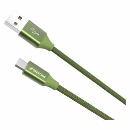  GreyLime Braided USB-A til Micro USB Kabel Grå 1 m