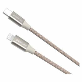  GreyLime Braided USB-C til MFi Lightning Kabel Beige 2 m