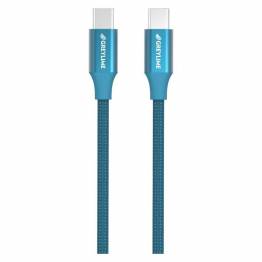 GreyLime Braided USB-C til USB-C 60W Kabel Blå 2 m