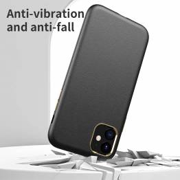  Snyggt iPhone 11 skal med läderlook - Svart