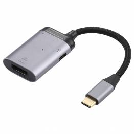 USB-C 4K 60 Hz HDMI Adapter + USB-C laddning och data