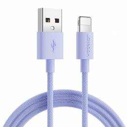 Joyroom USB för Lightning-kabel - vävd lila