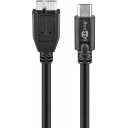USB-C till Micro USB 3 10pin B male - 1m