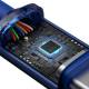 Baseus Crystal Shine härdad vävd USB-C-kabel - 100W - 2m - Blå