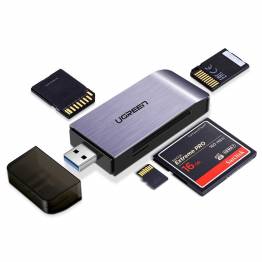  4-i-1 USB 3.0-kortläsare (SD, CF, microSD, MS) från Ugreen