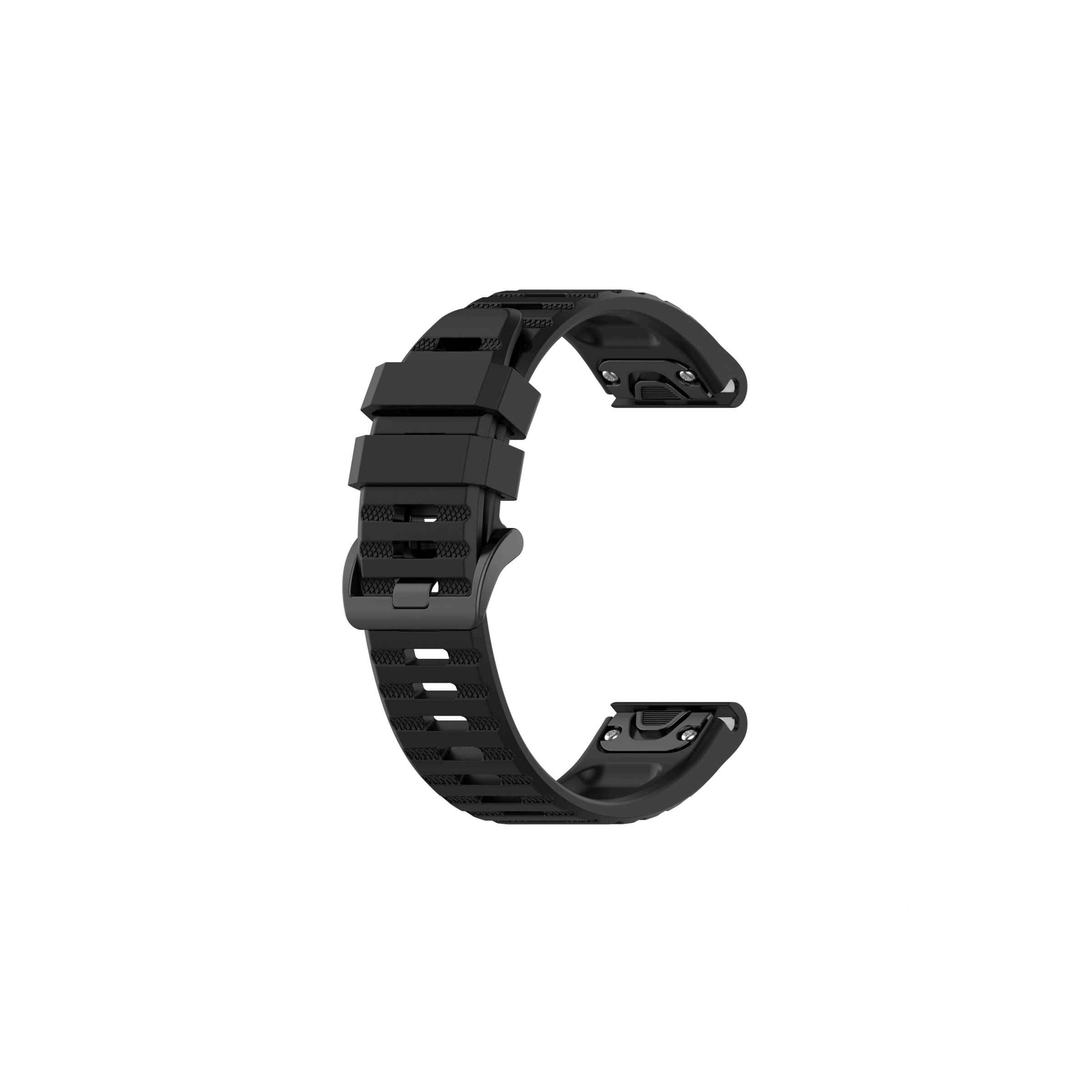 Silikonrem För Garmin Fenix ââââ5/6 Forerunner Instinct Etc. Svart