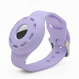 AirTag -armband för barn i silikon - Lila