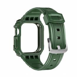  Rem och skydd i ett för Apple Watch 40/41mm - Grön