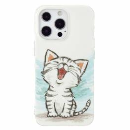  iPhone 13 Pro självlysande skal - Glad kattunge
