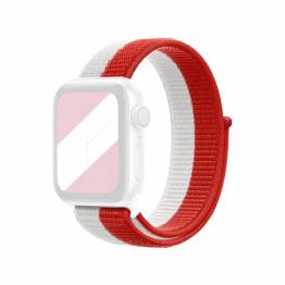 Apple Watch loopback -rem 38/40 mm - röd och vit