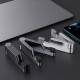 Snygg och hopfällbar iPad- och iPhone-hållare i aluminium - Silver