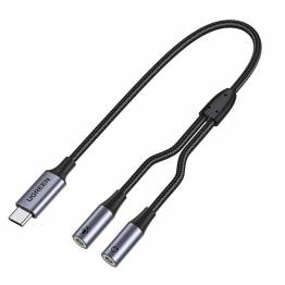  Ugreen USB-C-adapter för 2x minijack 3,5 mm - mikrofon och headset