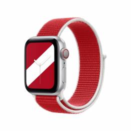 Apple Watch loopback-rem 38/40/41 mm - Röd och vit