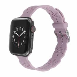 Apple Watch silikonrem 38/40/41 mm - snöflinga - Lila