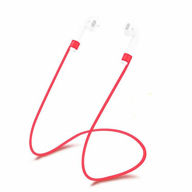 Anti-förlust silikonrem till Apple AirPods 1/2 - Röd