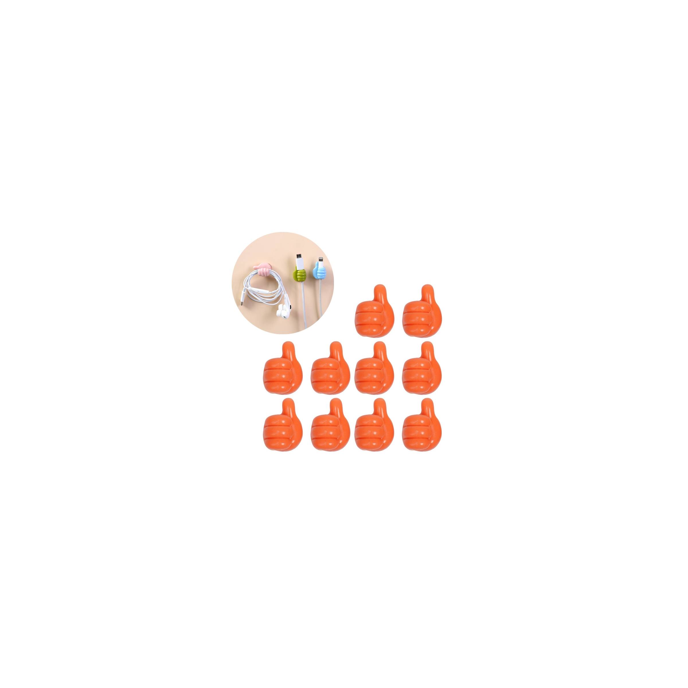Liten Hand Kabelhållare 1 St Fler Farger Farg Orange
