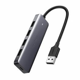 Ugreen USB 3.0 till 4-ports USB Hub med MicroUSB för extra kraft