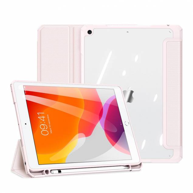 DUX DUCIS Toby iPad 10,2" 7/8/9 2019-21 skal med pennfack - Rosa