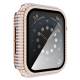 Apple Watch 1/2/3 38mm lock och skyddsglas med diamanter - Rose guld