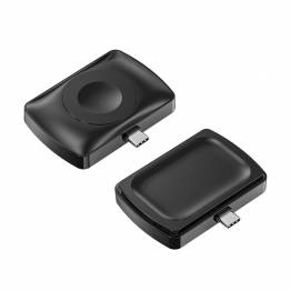 2-i-1 laddare för Apple Watch och AirPods 2/3/Pro med USB-C - Svart